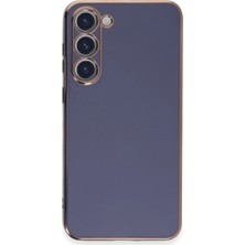 Raftan Topla Samsung Galaxy S23 Kılıf Volet Silikon - Mavi
