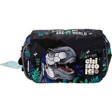 3 Adet  Chimola Metallic Dino Kalem Çantası