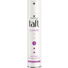 4 Adet   Taft Saç Spreyi 250 ml No 3 Classic Extra Güçlü