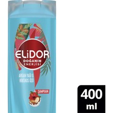 4 Adet   Elidor Satura Argan Yağı ve Hibiskus Şampuan 400 ml