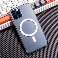 Piyasa Sepeti Apple iPhone 12 Pro Max 6.7'' Magsafe Şeffaf Silikon Kılıf
