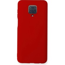Raftan Topla Redmi Note 9 Pro Kılıf Nano Içi Kadife Silikon - Kırmızı