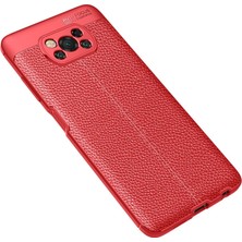Raftan Topla Pocophone X3 Kılıf Auto Focus Kapak - Kırmızı