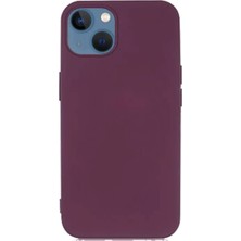 Piyasa Sepeti Apple iPhone 15 Plus 6.7'' İnce Mat Silikon Kılıf Mor