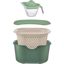 Gmax Süzgeçli Set 5 Parça Set Yeşil