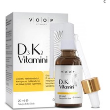 Voop D3K2 Vitamin D3, Vitamin K2 Içeren Takviye Edici Gıda 20ML