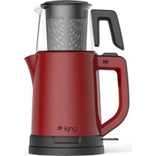 King Demli Çay Makinesi KCM332 Kırmızı