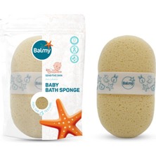 Balmy Bebek Banyo Süngeri Yüksek Emiciliğe Sahip Yumuşak Selülozdan Üretilmiş Bej Renkli Tasarım