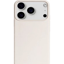 Piyasa Sepeti Apple iPhone 17 Pro Max Liquid Lansman Silikon Kılıf Krem