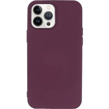Piyasa Sepeti Apple iPhone 15 Pro Max 6.7'' İnce Mat Silikon Kılıf Mor