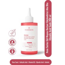 3 Adet  Rose Series Gül Mayası Bariyer Güçlendirici Aha Bha Glycolic Acid Tonik 200 ml