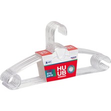 4 Adet   Huub Kristal Giysi Askısı 6'lı