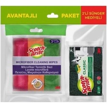 3 Adet Scotch Brite Mikrofiber Bez 3'lü Avantaj Paket