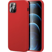 Piyasa Sepeti Apple iPhone 15 Pro Max 6.7'' İnce Mat Silikon Kılıf Kırmızı
