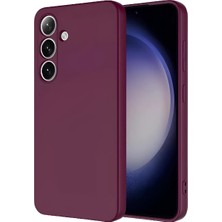 Piyasa Sepeti Samsung Galaxy S24 İçi Kadife Silikon Kılıf Bordo