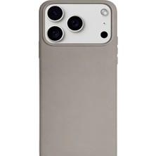 Piyasa Sepeti Apple iPhone 17 Pro Max Liquid Lansman Silikon Kılıf Taş Vizon
