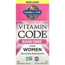 Garden Of Life (Özelsporcugıdaların'dan !!) Vitamin Code Raw One Once Daily Multi Vitamin For Women, 75 Vege Capsul.abd Menşei.