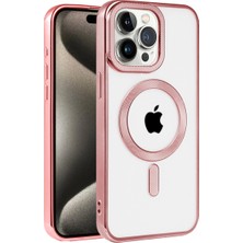 Raftan Topla Iphone 14 Pro Max Kılıf Kronos Magsafe Kapak - Rose Gold