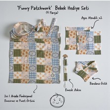 Thela Kids Dünya Patchwork Desenli Müslin Kumaş 5’li Bebek Seti