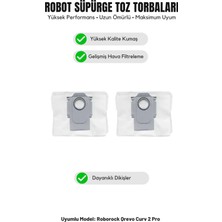 Asgard Grup Roborock Qrevo Curv 2 Pro ile Uyumlu 2'li Toz Torbası