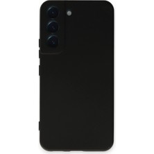 Raftan Topla Samsung Galaxy S22 Kılıf Nano Içi Kadife Silikon - Siyah