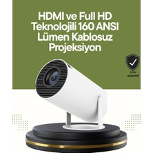 İlkyaz Fashion Hdmı ve USB Girişli Uzun Ömürlü Ampullü Projeksiyon