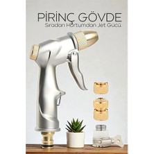 İlkyaz Fashion Tamamı Metal Yüksek Basınçlı Ayarlanabilir Bahçe/oto Yıkama Tabancası Nozul 722495