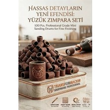 İlkyaz Fashion 100 Adet 6.4mm Yüzük Zımpara Seti | Detay Işleme & Çapak Alma 723048