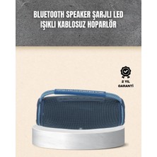 İlkyaz Fashion Hafif ve Dayanıklı Renkli Işıklı Taşınabilir Müzik Hoparlörü