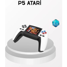 İlkyaz Fashion 520 Klasik Oyunlu P5™ Controllerview Retro Konsol – Şarjlı,  Ergonomik Tasarım