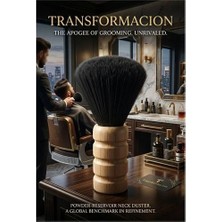 İlkyaz Fashion Profesyonel Ahşap Saplı Berber Ense Fırçası - Lüks Seri 722955