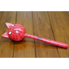 Nemere İthalat Ahşap Kedili Spiderman Marakas Tekli Nemere Ithalat