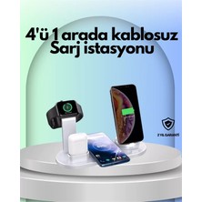Nemere İthalat Iphone, Apple Watch ve Airpods ile Uyumlu 4'ü 1 Arada Şarj Ünitesi – Tüm Apple Cihazları Tek