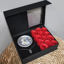 Nemere İthalat Romantik Gül ve Istiridye Inci Kolye Seti Nemere Ithalat
