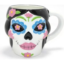 Nemere İthalat Day Of The Dead Şeker Kurukafa Tasarımlı Seramik Kupa Bardak Nemere Ithalat