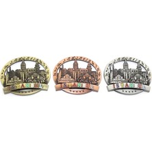 Nemere İthalat Istanbul Temalı Metal Magnet Yuvarlak Tasarım Nemere Ithalat