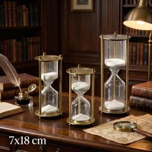 Nemere İthalat Dekoratif Cam Kum Saati 7X18 cm Nemere Ithalat