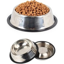 Nemere İthalat Paslanmaz Çelik Metal Mama Kabı 22 Cm. Nemere Ithalat