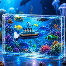 Kuzey Oyuncak Okyanus Dünyası Batmayan Titanik Cruise Gemisi Sulu Dalgalanan Gemi 16 cm Tatil Yılbaşı Hediyesi