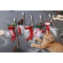 Nemere İthalat Yılbaşı Temalı Zilli Kedi Oyun Oltası Nemere Ithalat