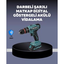 Nemere İthalat Güçlü Şarjlı Matkap Vidalama Çift Batarya Nemere Ithalat