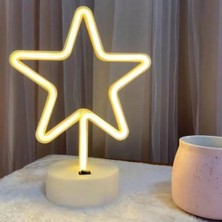 Nemere İthalat Yıldız Neon LED Lamba Nemere Ithalat