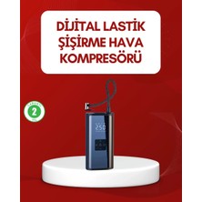 Nemere İthalat 12V Uyumlu Çok Işlevli Akıllı Araç Lastik Pompası Nemere Ithalat