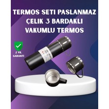 Nemere İthalat Paslanmaz Termos ve Ikili Bardak Seti | 6-12 Saat Sıcak/soğuk Tutma Nemere Ithalat