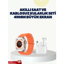 Nemere İthalat Watch 9 Max Akıllı Saat Kulaklık Seti Sağlık Takipli 45 mm Geniş Ekran Nemere Ithalat