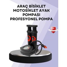 Nemere İthalat Basınç Saatli Ayak Pompası Bisiklet ve Araç Uyumlu Nemere Ithalat