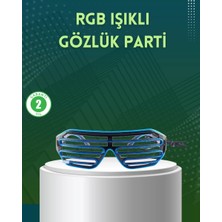 Nemere İthalat Işıklı LED Gözlük Parti Konser ve Etkinlik Aksesuarı Nemere Ithalat