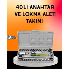 Nemere İthalat 40 Parça Cırcır Lokma Anahtar Seti Profesyonel Kullanım Nemere Ithalat