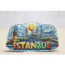 Nemere İthalat Ahşap Istanbul Temalı Magnet - Model 5 Nemere Ithalat