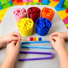 Major Hobi Renk Eşleştirme Oyunu Montessori Duyusal Gelişim Seti 5 Farklı Renk - 3D Baskı